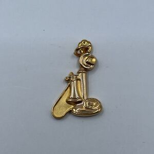 VINTAGE 10K Gold Filled  Bell System Telephone Co. Award Candlestick Charm